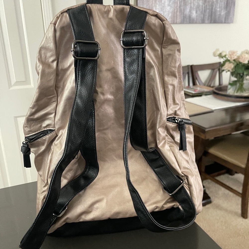 Fabletics Stylish Metallic Backpack Never Worn - image 3